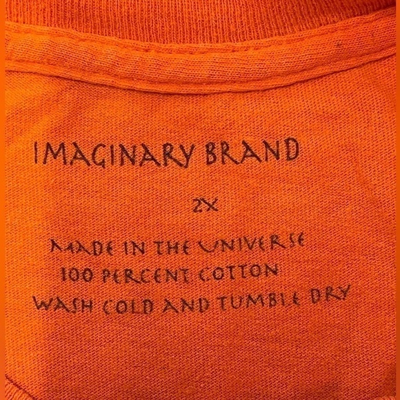 Imaginary Brand Vintage T-Shirt Martin Lawrence Comedy TV Sitcom Size Orange 2X - Picture 3 of 4